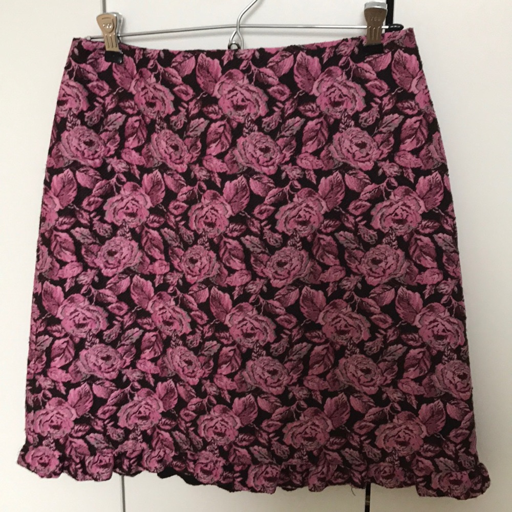 Kate Spade Rose Brocade Skirt